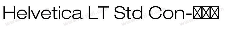 Helvetica LT Std Con字体转换